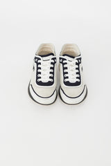 Chanel White & Black Mesh Lycra Thermoplastic Sneaker