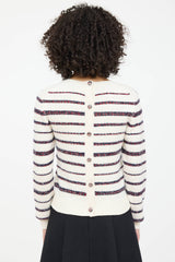 Chanel Spring 2020 Cashmere Knit Striped Sweater
