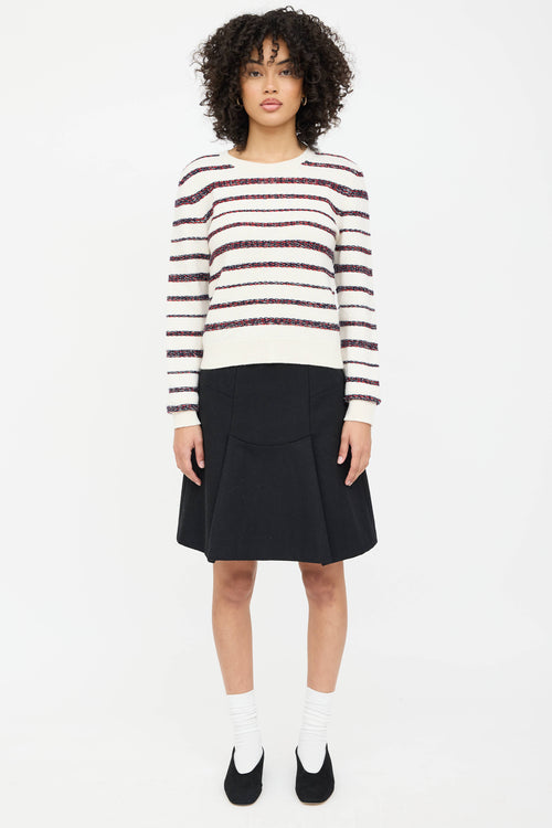 Chanel Spring 2020 Cashmere Knit Striped Sweater