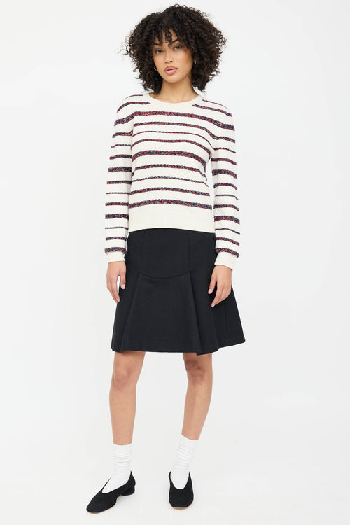 Chanel Spring 2020 Cashmere Knit Striped Sweater