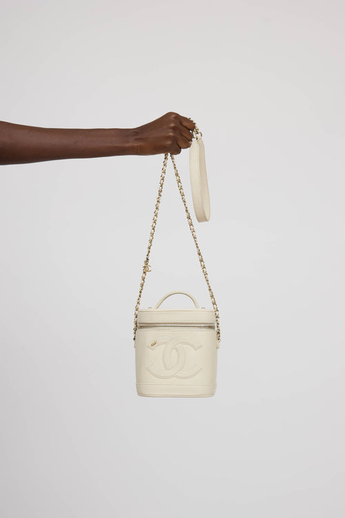 Chanel 2019 Leather CC Mania Vanity Case