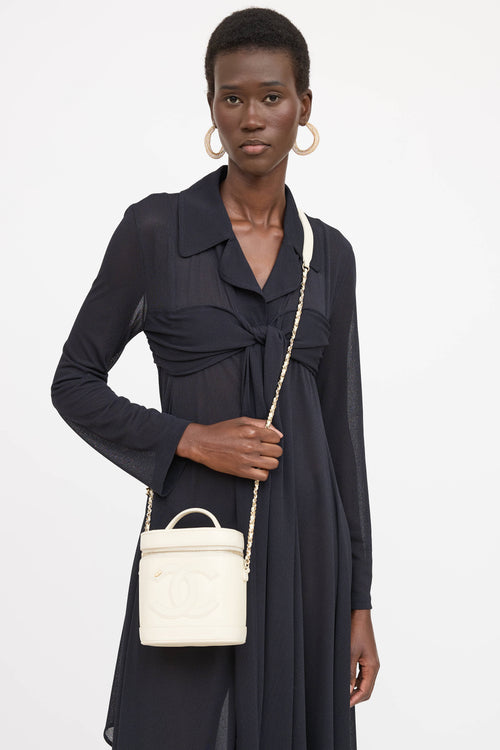 Chanel 2019 Leather CC Mania Vanity Case