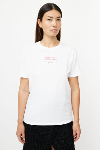 Chanel White Embellished Monte Carlo T-Shirt