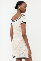 Chanel Cashmere Pointelle Knit Dress