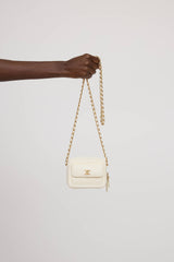 Chanel Leather Quilted Mini Vanity Bag