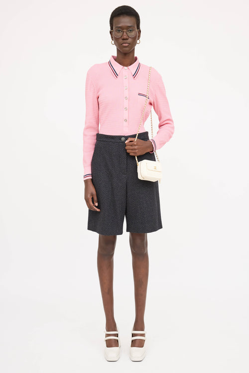 Chanel Leather Quilted Mini Vanity Bag