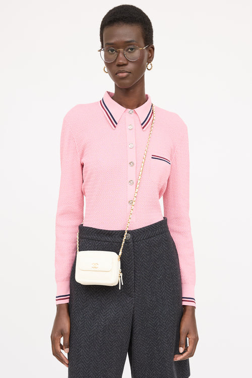 Chanel Leather Quilted Mini Vanity Bag