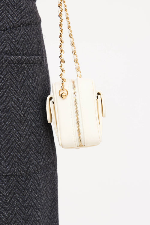 Chanel Leather Quilted Mini Vanity Bag