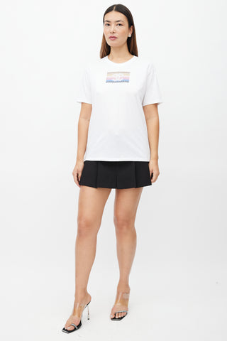 Chanel White & Multi Sequin T-Shirt
