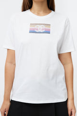 Chanel White & Multi Sequin T-Shirt