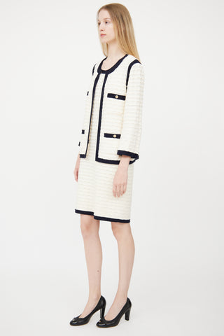 Chanel Cruise 2012 White & Navy Co-Ord Set