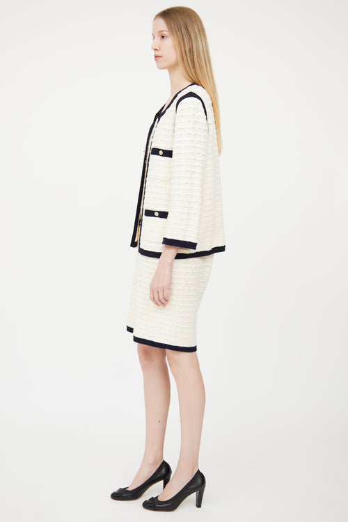 Chanel Cruise 2012 White & Navy Co-Ord Set