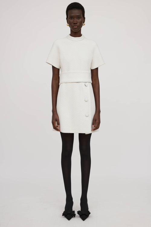 Proenza Schouler Boucle Belted Dress