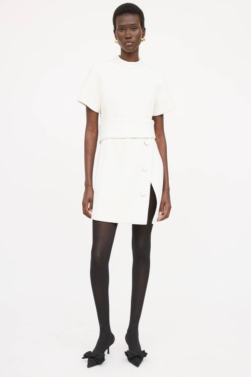Proenza Schouler Boucle Belted Dress