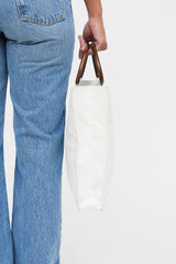 Chanel White Caviar Tote Bag