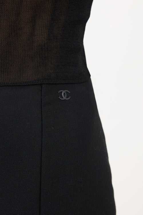 Chanel Wool A-Line Skirt