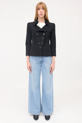 Chanel Wool CC Button Jacket