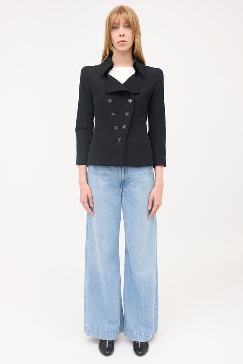 Chanel Wool CC Button Jacket