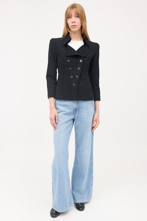Chanel Wool CC Button Jacket