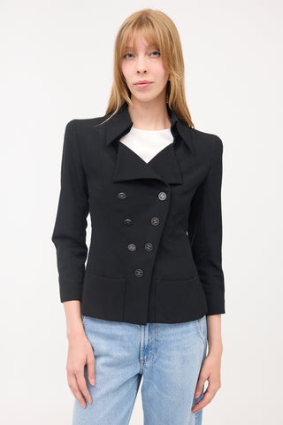 Chanel Wool CC Button Jacket