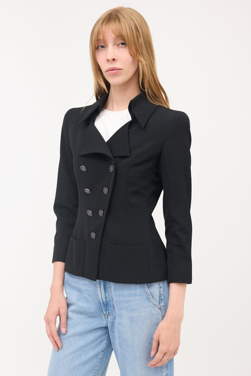 Chanel Wool CC Button Jacket