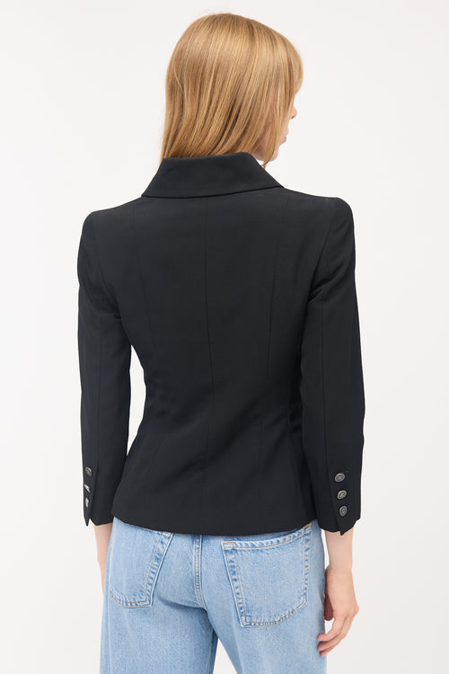 Chanel Wool CC Button Jacket