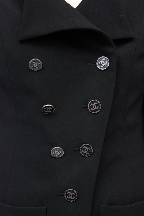 Chanel Wool CC Button Jacket