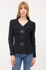 Chanel FW 2002 Wool Button Jacket