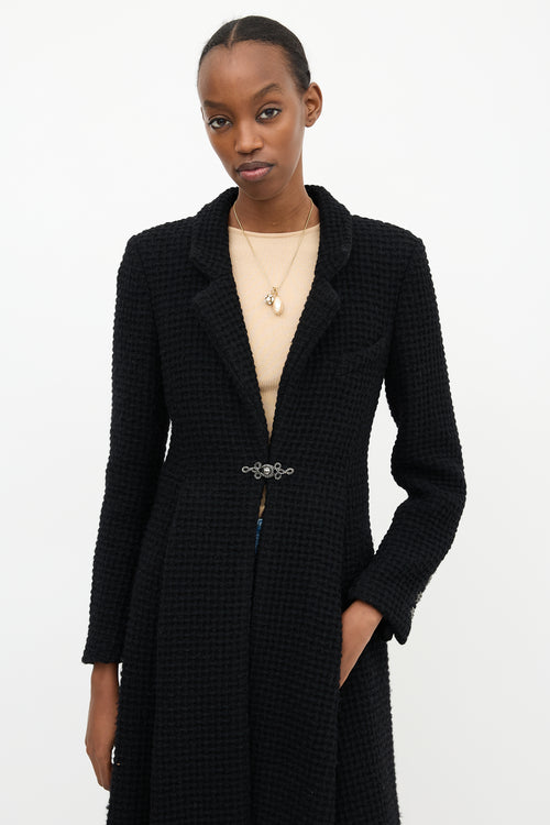 Chanel Wool Waffle Knit Coat