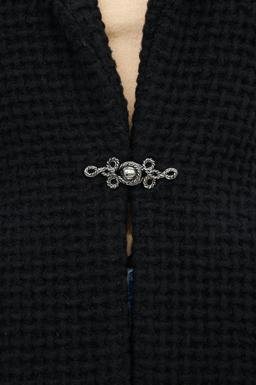 Chanel Wool Waffle Knit Coat