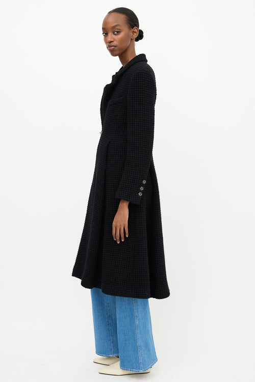 Chanel Wool Waffle Knit Coat