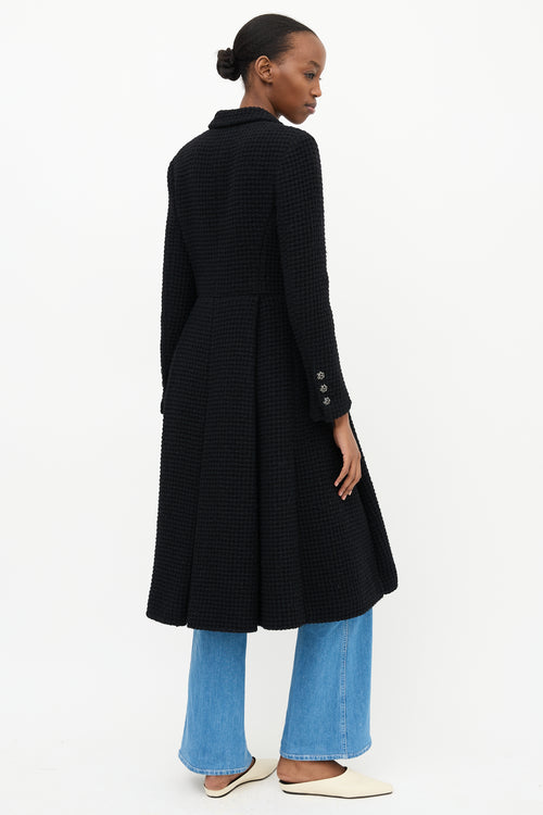 Chanel Wool Waffle Knit Coat