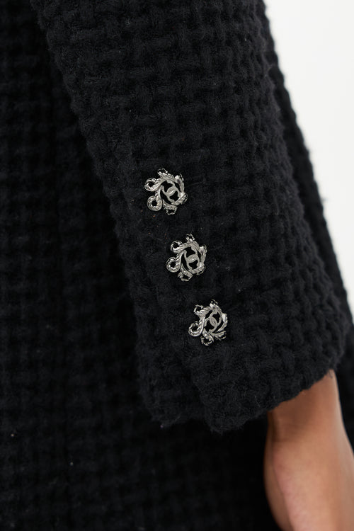 Chanel Wool Waffle Knit Coat