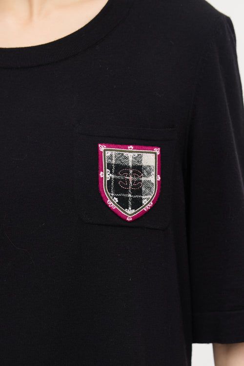 Chanel Wool Jersey T-Shirt Dress