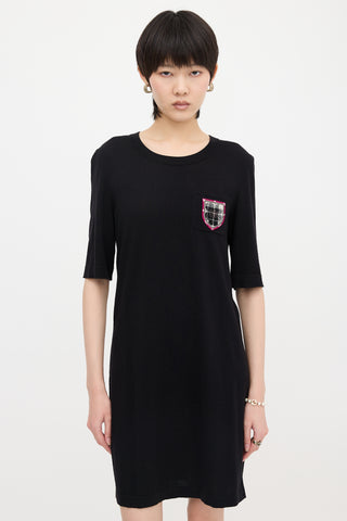 Chanel Wool Jersey T-Shirt Dress