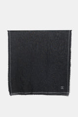 Chanel Wool Metallic CC Scarf