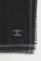 Chanel Wool Metallic CC Scarf
