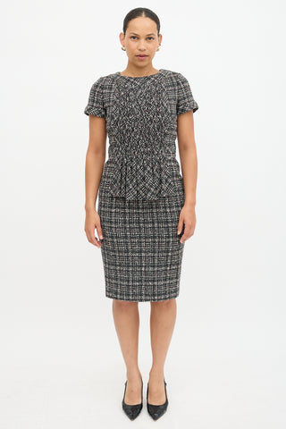 Chanel Wool Tweed Midi Dress