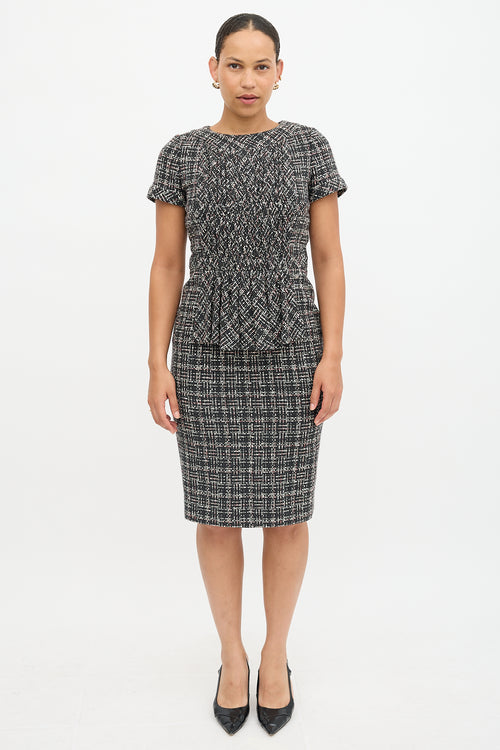 Chanel Wool Tweed Midi Dress