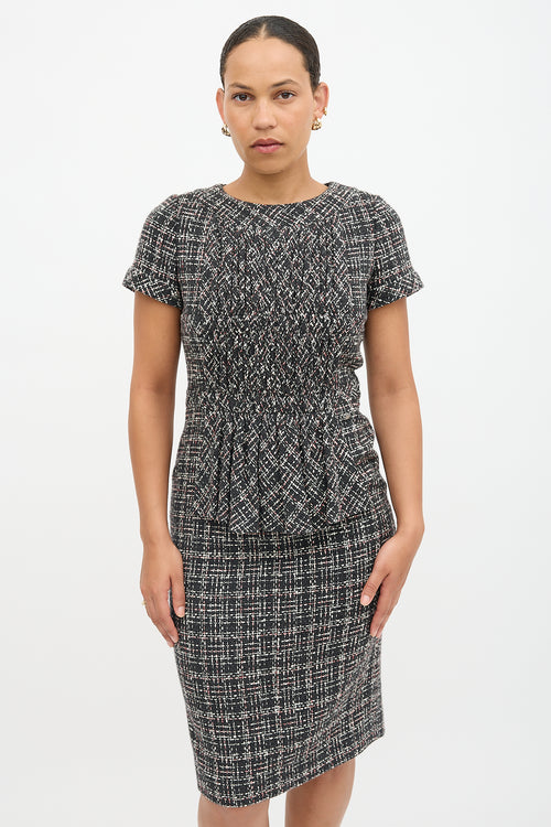 Chanel Wool Tweed Midi Dress