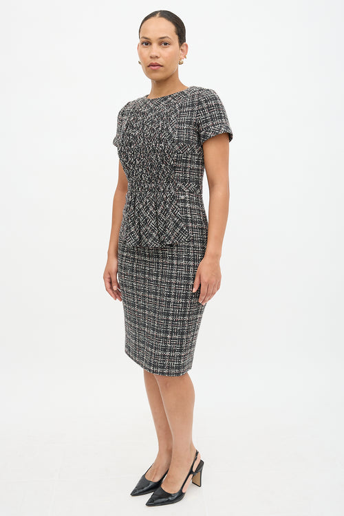 Chanel Wool Tweed Midi Dress