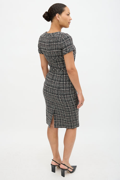 Chanel Wool Tweed Midi Dress