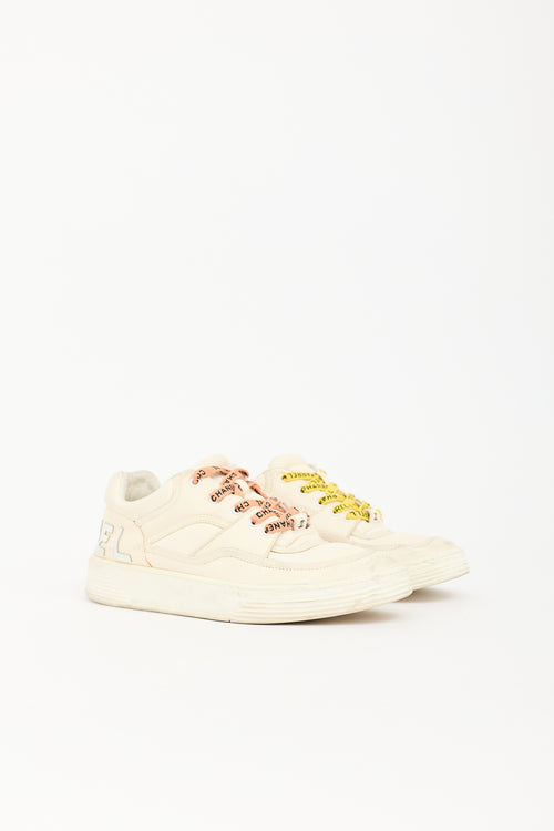 Chanel X Pharrell Leather Low Top Sneaker