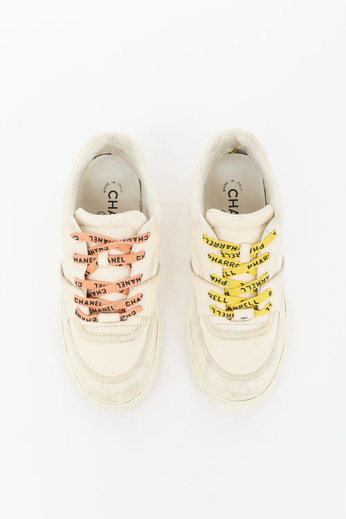 Chanel X Pharrell Leather Low Top Sneaker