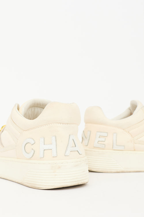 Chanel X Pharrell Leather Low Top Sneaker