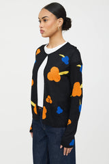 Chanel 2003 Knit Floral Cardigan
