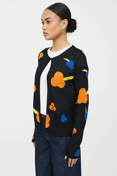 Chanel 2003 Knit Floral Cardigan