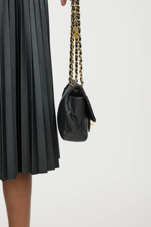 Chanel 2015 Leather Chevron Surpique Bag