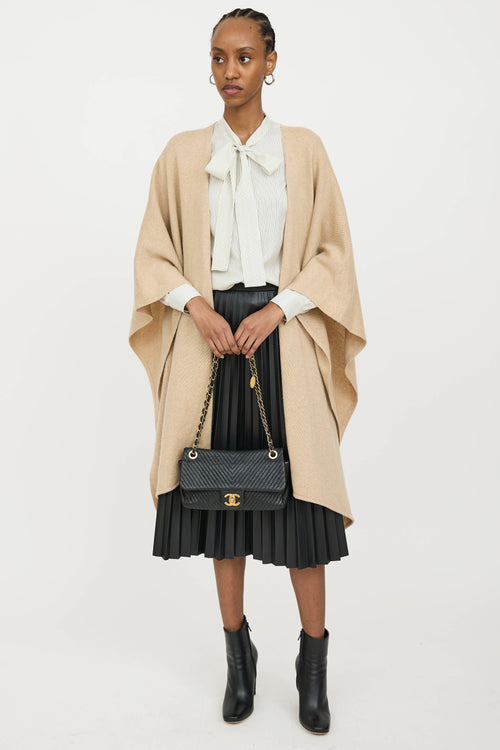 Chanel 2015 Leather Chevron Surpique Bag