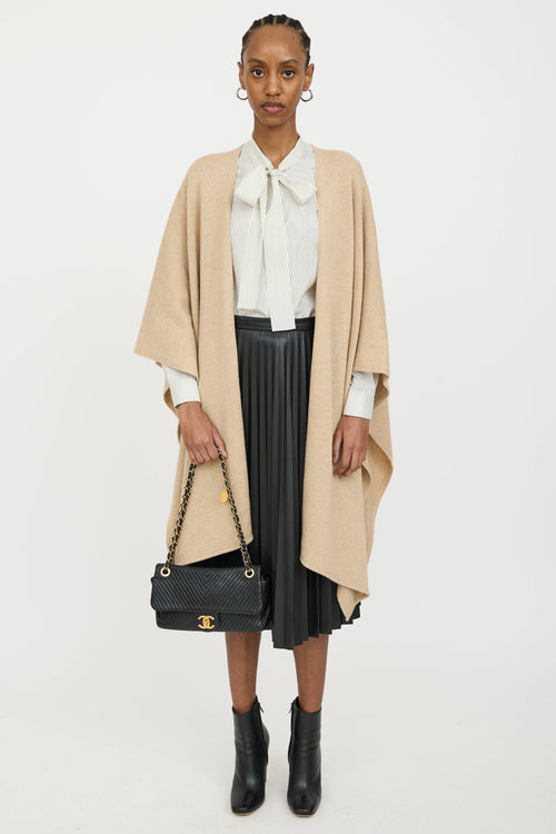 Chanel 2015 Leather Chevron Surpique Bag